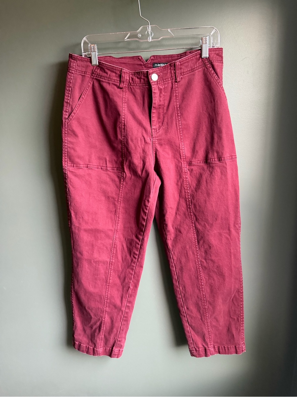 Flamingals Red Baby Barrel Pants